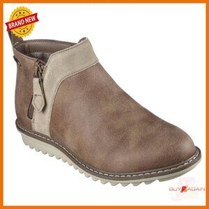 Arch Support Ankle Boots Side Zip Microleather Suede Casual Wear